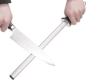 Diamond Oval Honing Rod for Everyday Use Steel Butcher <b>Knife</b> <b>Sharpener</b> Sharpening Rod - Product Image 2