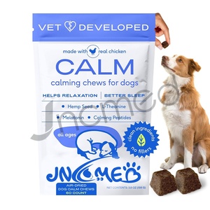 Pet Calming Chews pour chiens-Mélatonine pour chiens Soulagement de l'anxiété-Grain Free All Natural Hemp Calming Treats for Puppy - Product Image 2