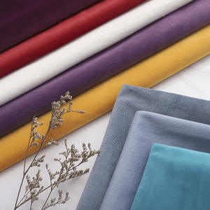 Netherlands ผ้ากำมะหยี่ขนสั้นสำหรับโซฟาผ้ากำมะหยี่<span class=keywords><strong>สี</strong></span>ทึบผ้าถักสำหรับบ้าน - Product Image 2