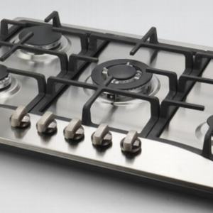 Cuisinière à gaz Ksun à haute efficacité, économie d'énergie, durable, en acier inoxydable, étanche, 5 brûleurs, pour usage domestique, 1 an - Product Image 2