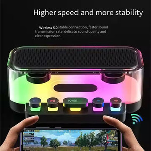 Haute Qualité Z6 Portable BT5.0 Haut-Parleur Sans Fil RGB LED Éclairage USB FM/TF Communication Haut Volume Cool Gadgets - Product Image 2