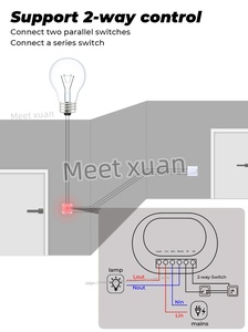 Hub passerelle de <span class=keywords><strong>relais</strong></span> Tuya Zigbee 16A, prend en charge le contrôle bidirectionnel, application de contrôle à distance, compatible Smart Life Alexa, fonctionne avec un seul fil. - Product Image 3