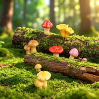 Mini-moissonnées créatives en résine pour micro-paysages, accessoires décoratifs pour jardins DIY, mini-champignons artificiels pour jardins d'inspiration jungle, pour bonsaïs