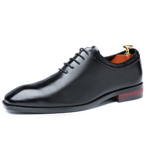 Zapatos de Vestir Casuales para Hombre en Color Marrón y Negro, con Cordones, de Cuero PU, de Lujo, para Fiesta, Novio, Boda, con Punta en Pico - Product Image 1