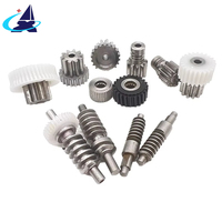 Komponen Transmisi Industri Baja/Plastik Non-Standar OEM ODM, Roda Gigi Spur & Poros Cacing yang Dimesin CNC Khusus