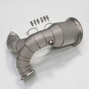 Sistema de Escape con Tubo de Bajada de Acero Inoxidable 304 y Protector Térmico para Audi S4 S5 2019-2022 3.0T, Grosor de 1.5mm, Garantía de 5 Años - Product Image 3