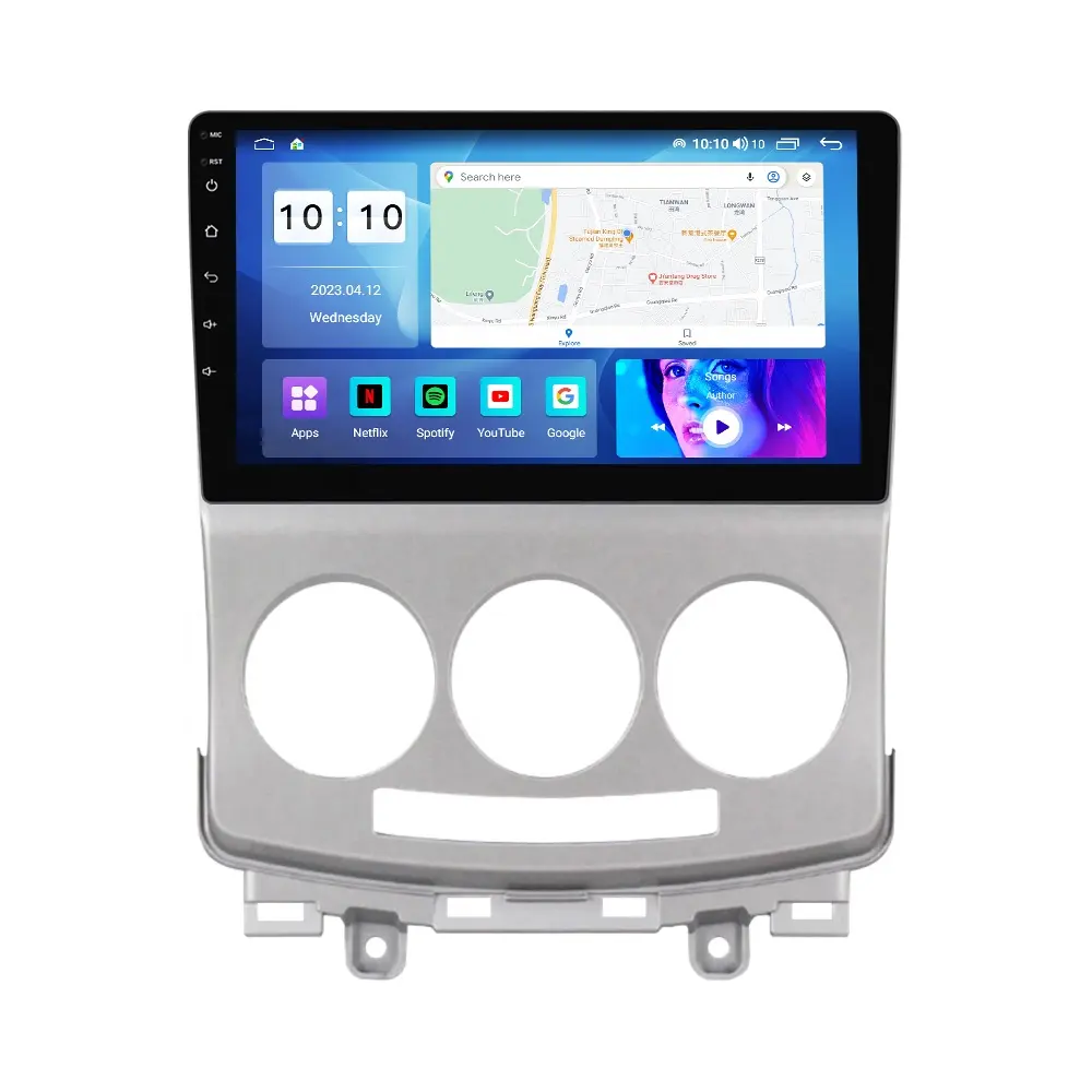 MEKEDE-Monitor de reposacabezas con GPS para coche, Radio con Android 12, 8 + 128G, IPS, DSP, para Mazda 5, 2005-2010, 9 pulgadas, 360