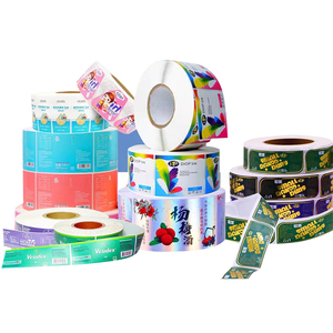 Các Nhà Sản Xuất Tùy Chỉnh Riêng Tên Thương Hiệu In Ấn Logo Dính Cuộn Nhãn Dán Cho Bao Bì Tùy Chỉnh Pantone Màu Sắc - Product Image 2