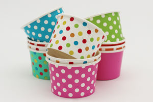 Porte-gobelet en papier artisanal personnalisable de 4oz pour crème glacée pour l'emballage d'usine de nouilles Pizza Hamburgers Aliments pour animaux de compagnie - Product Image 2