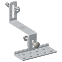 Support de fixation avant-arrière en aluminium ARTSIGN pour panneaux solaires, support de montage PV haute capacité, pied de fixation pour système de support solaire de grande envergure sur toiture