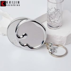 <span class=keywords><strong>Palette</strong></span> de fards à paupières en argent 4g avec bouchon à vis, boîte à poudre, boîte à blush, boîte à baume à lèvres, étui à rouge à lèvres avec support magnétique pour téléphone - Product Image 3