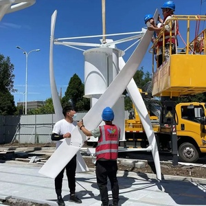 กังหันลมราคาประหยัดจากโรงงาน 500w 1000w 5kw 10kw ระบบกังหันลมแนวตั้ง พลังงานทดแทนอื่นๆ - Product Image 2