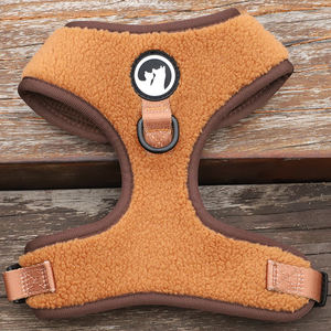 Suministros para mascotas Sherpa, arnés para perros, juego de correas con logotipo personalizado, conjunto de arnés para perros de cordero de lujo de Color sólido cálido - Product Image 2