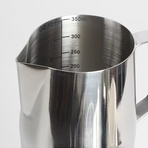 Jarra de Acero Inoxidable para Latte Art, Diseño Moderno y Ecológico de BOSAI, con Boca Estrecha y Graduación, Juego de Café y Té para Uso Doméstico - Product Image 3