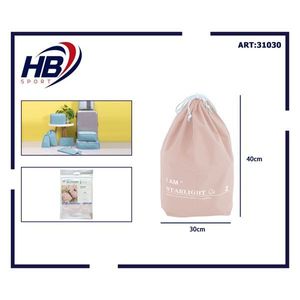 Pink Travel Wet Storage <b>Toiletry</b> <b>Bag</b> 40*30cm with <b>Drawstring</b> Convenient for On-the-Go Essentials - Product Image 3