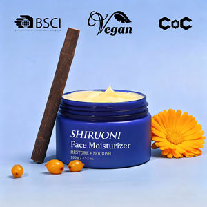 Crema facial hidratante <span class=keywords><strong>de</strong></span> caléndula orgánica vegana OEM ODM con reparación <span class=keywords><strong>de</strong></span> la piel blanqueamiento beneficios nutritivos - Product Image 6