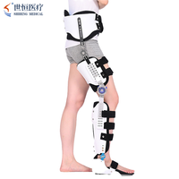 Attelle de soutien orthopédique réglable pour membre inférieur, fixation de la hanche, du genou, de la cheville et du pied, pour fracture de la jambe