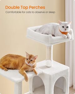 StarMonn Tiragraffi per Gatti in Truciolato, Torre per Gatti, Cuccia Multi-Livello con <span class=keywords><strong>4</strong></span> Tiragraffi, Amaca per Gatti - Product Image 2