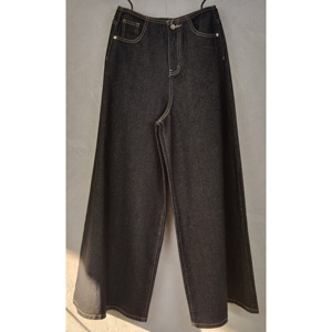 Jeans da <span class=keywords><strong>Donna</strong></span> <span class=keywords><strong>a</strong></span> <span class=keywords><strong>Vita</strong></span> <span class=keywords><strong>Bassa</strong></span> Traspiranti, Modello Flare, in Denim Scuro, Senza Cintura, con Polsini Larghi, Casual, per il Pendolarismo Femminile - Product Image 1
