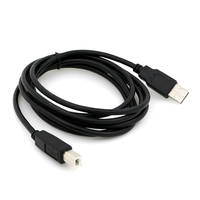 Cable de Impresora USB 2.0 Micro-USB Tipo A Macho a Tipo B Macho Recto, con Malla de Protección, para Computadora y Cámara
