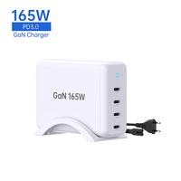 Station de charge multi-téléphones Tommox 165W 100W Chargeur rapide mobile PD Type C pour chargeur rapide USB C Ordinateur portable Tablette Macbook iPad