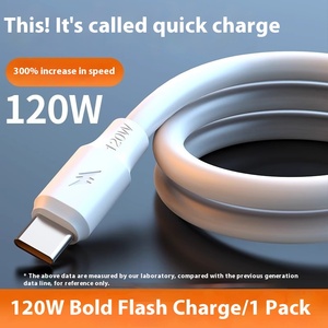MK 120W siêu Flash 6A sạc nhanh Loại-C & Micro-usb PD TPE cáp Áo khoác - Product Image 6