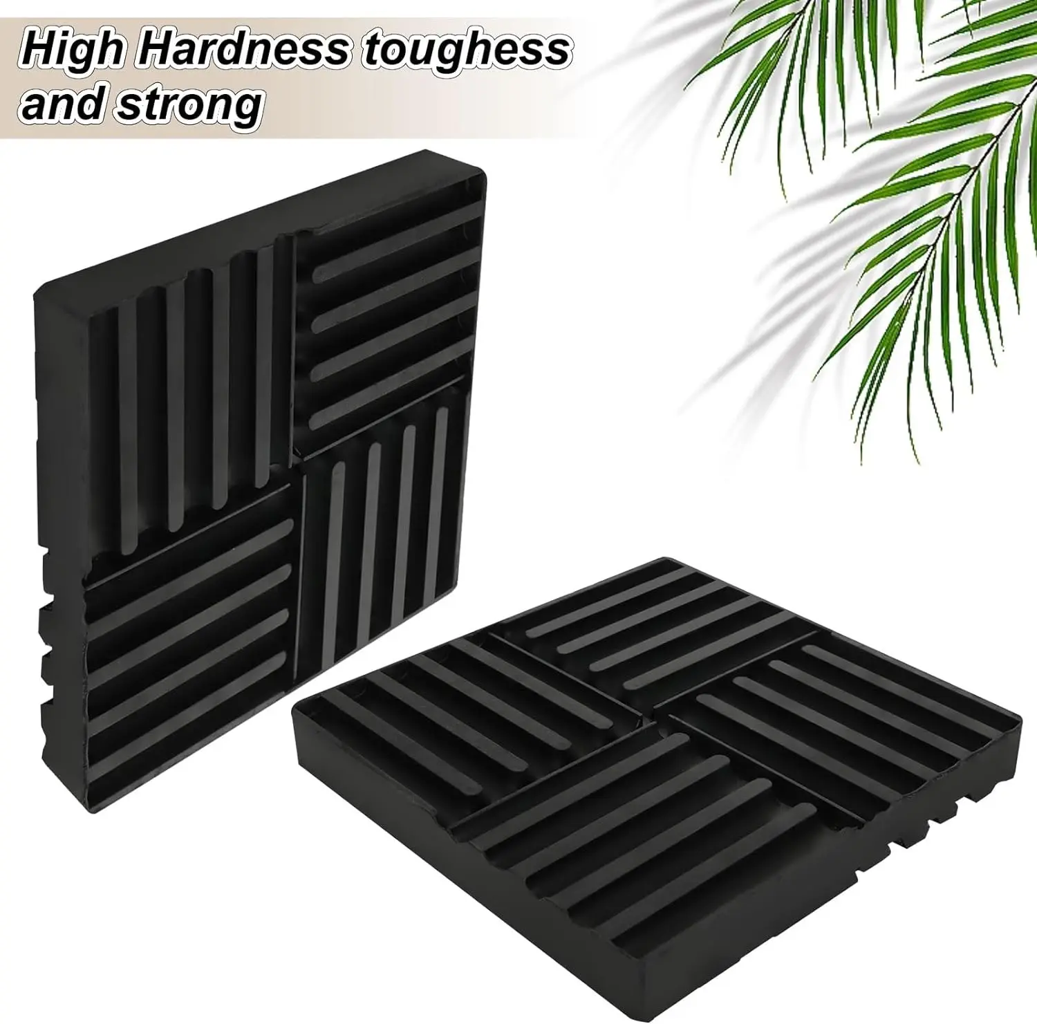 Anti Vibration Pads Rubber Black Anti Vibration Rubber For HVAC Washers Compressors Treadmills Air Conditioner