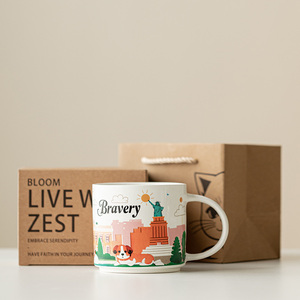 Tasse à café personnalisée de voyage en céramique pour <span class=keywords><strong>couple</strong></span>, sublimation de luxe, tasse à marquer, coffret <span class=keywords><strong>cadeau</strong></span> de mariage pour la Saint-Valentin - Product Image 1