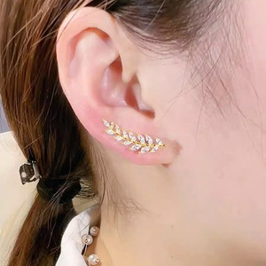Orecchini a Perno Semplici a Forma di Spiga di Grano per Donne, Accessori per Orecchie alla Moda per Uso Quotidiano, Outfit Casual e Regalo - Product Image 4