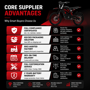 <b>72V</b> 3000-10000W Dirt Bike Cross Country Dirt Bike 80km/h Lithium <b>Battery</b> off Road Motorcycle for Adults - Product Image 4