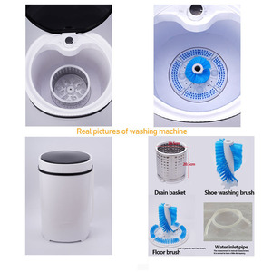Mini-<span class=keywords><strong>lave</strong></span>-<span class=keywords><strong>linge</strong></span> semi-automatique à cuve unique, <span class=keywords><strong>lave</strong></span>-chaussures à cuve ronde, double usage, petite machine à laver domestique - Product Image 5