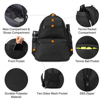 Sacs de raquettes de tennis de qualité supérieure en gros pour fabricants, sacs à dos de raquettes de sport professionnels personnalisés OEM