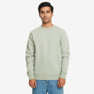 New 2025 Reverse Weave Grey Crew Neck <b>Sweatshirt</b> Best Design High Quality Mens Cotton Hoodies <b>Sweatshirt</b> with Customization - Product Image 1