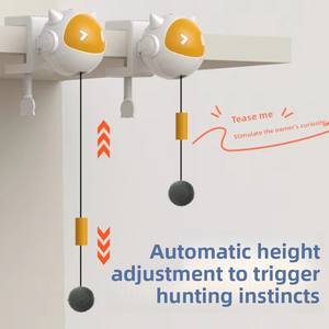 Il divertimento interattivo del gioco automatico elettrico della bacchetta del gatto del simpatico movimento casuale per alleviare la noia fa divertire i gatti - Product Image 3