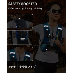 अनुकूलन योग्य स्टाइलिश वाटरप्रूफ पोर्टेबल नायलॉन रनिंग पुरुषों की महिलाओं के 5.5l हाइड्रेशन पैक साइकिल चलाना आउटडोर मैराथन - Product Image 5