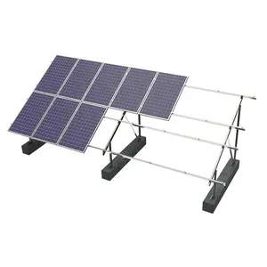 定制 RN-3D 碳钢地面安装系统太阳能面板安装