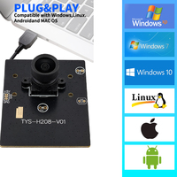 Modul Kamera USB 2MP PS5268 1080P Full HD 1/2.7 "Board dengan GPIO untuk Monitor Printer 3D OctoPrint Klipper