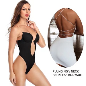 Seamless Thong Bodysuits Women With Push up Bra Invisible <strong>Backless</strong> Under Dress Bridal <strong>Shapewear</strong> - Product Image 3