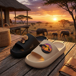 Sandalias de Plataforma Abiertas de EVA Personalizadas al por Mayor para Mujer, Estilo Chunky Cloud con Dijes 3D, para Uso en Interiores y Exteriores en Todas las Estaciones - Product Image 1