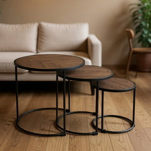 Mesa de Centro Plegable de Metal de Diseño Premium de Unicorn Handicrafts, Mesa de Centro Moderna para Sala de Estar - Product Image 1