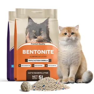Muawu OEM chất lượng cao tích tụ khử mùi cao cấp Bentonite mèo xả rác Trung Quốc số lượng lớn bụi thấp vật nuôi mèo Cát