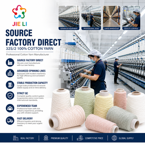 Fil de coton peigné 2/32S en gros d'usine, mélange 100 % pur coton pour vêtements de détente, sous-vêtements et tricots pour bébés - Product Image 3