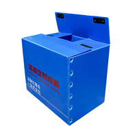 Couvercles pliants Correx ondulé Boîte en carton creux pliable en plastique avec déménagement des fabricants personnalisés