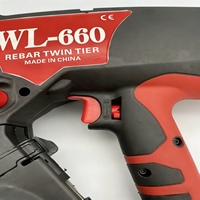 Machine à lier les barres d'armature industrielle double automatique, outil de ligature à batterie modèle WL-660, OEM disponible, pistolet à lier 66 mm 1