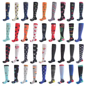 Custom 20-30mmhg Sport Medical Knee High Running Cycling Nurse Surgical Compression Socks