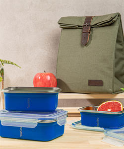 Custom High Quality <b>Lunch</b> <b>Box</b> <b>Adults</b> Stainless Steel Insulated <b>Bento</b> <b>Box</b> - Product Image 3