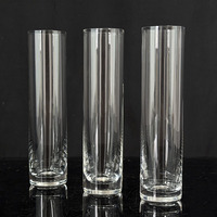 Vases cylindriques en verre pour bougies, décoration de table, vases transparents pour bougies flottantes de mariage MH-TZ0911