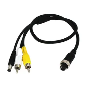 Vehicle Aviation Connector Adapter Cable Multi-head Aircraft Carrier To Aviation Male Audio And Video Adapter Wire