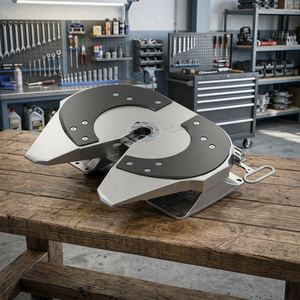 ชุดประกอบข้อต่อรถบรรทุกแบบ Fifth Wheel ขนาด 90 มม. 3.5 นิ้ว ยี่ห้อ New Steel Dongfeng รุ่น JSK38C สำหรับเปลี่ยนหัวลากพ่วงเชิงพาณิชย์ - Product Image 1