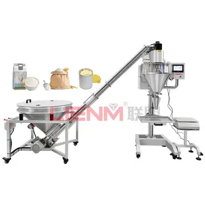 Factory table top auger satchet spices milk powder 500g filling machine and sealing machine